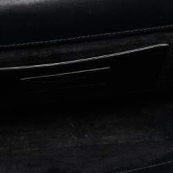 Pre Owned Saint Laurent Black Leather Kate Tassel Shoulder Bag