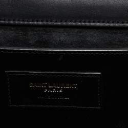 Pre Owned Saint Laurent Black Leather Kate Tassel Shoulder Bag