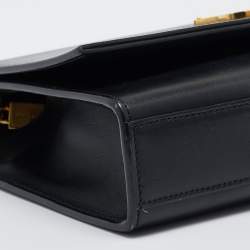 Pre Owned Saint Laurent Black Leather Kate Tassel Shoulder Bag