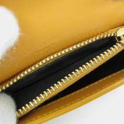 Saint Laurent Paris Tan Leather  Card Case On Chain