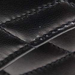 Saint Laurent Paris Black Leather June Box Bag
