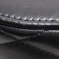 Saint Laurent Paris Black Leather June Box Bag