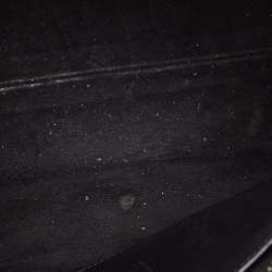 مملوكة مسبقًا Saint Laurent Black Matelasse Leather Small Monogram Cabas Tote