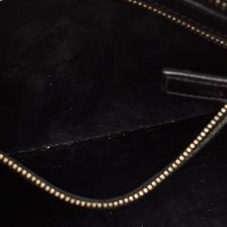 مملوكة مسبقًا Saint Laurent Black Matelasse Leather Small Monogram Cabas Tote