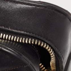 ممل وكة مسبقًا Saint Laurent Black Matelasse Leather Small Monogram Cabas Tote