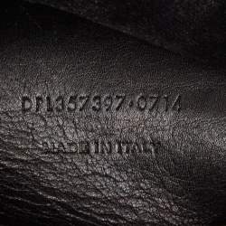 مملوكة مسبقًا Saint Laurent Black Matelasse Leather Small Monogram Cabas Tote