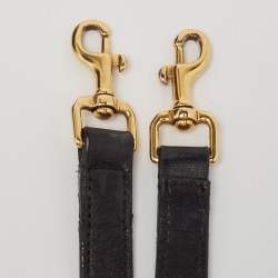 مملوكة مسبقًا Saint Laurent Black Matelasse Leather Small Monogram Cabas Tote