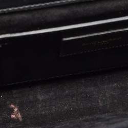 Pre Owned Saint Laurent Black Leather Kate Tassel Clutch