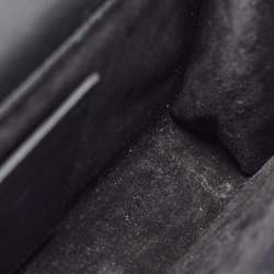 Pre Owned Saint Laurent Black Leather Kate Tassel Clutch