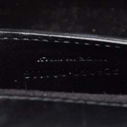 Pre Owned Saint Laurent Black Leather Kate Tassel Clutch