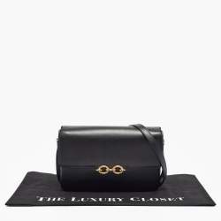 Saint Laurent Black Leather Le Maillon Shoulder Bag