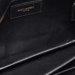 Saint Laurent Black Leather Le Maillon Shoulder Bag