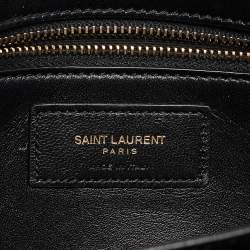 Saint Laurent Black Leather Le Maillon Shoulder Bag