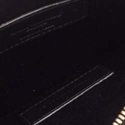 Saint Laurent Black Ayers Watersnake Leather Chain Pouch