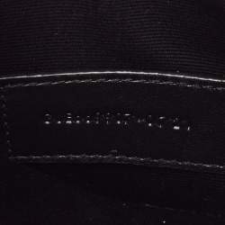 Saint Laurent Black Ayers Watersnake Leather Chain Pouch