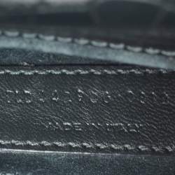 Pre Owned Saint Laurent Dark Green Croc Embossed Leather Medium Sunset Shoulder Bag