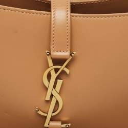 Pre Owned Saint Laurent Brown Leather Le 5 À 7 Hobo