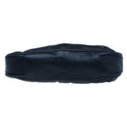 Pre Owned Saint Laurent Paris Black Leather Small Hobo