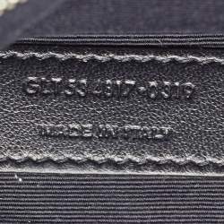 Pre Owned Saint Laurent Black Matelassé Leather Lou Belt Bag