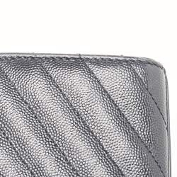 Saint Laurent Black Matelasse Leather Medium Cassandre Flap Bag