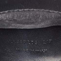 Saint Laurent Black Matelasse Leather Medium Cassandre Flap Bag