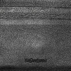 Saint Laurent Black Leather Belle de Jour Zip Compact Wallet