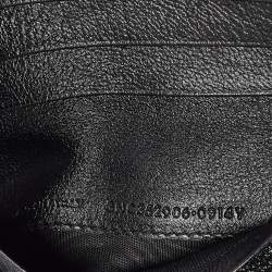 Saint Laurent Black Leather Belle de Jour Zip Compact Wallet