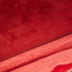 Pre Owned Saint Laurent Red Croc Embossed Leather Medium Sunset Shoulder Bag