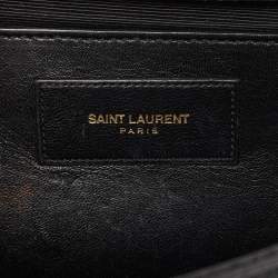 Pre Owned Saint Laurent Black Leather Kate Clutch
