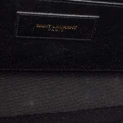 Pre Owned Saint Laurent Black Leather Kate Clutch