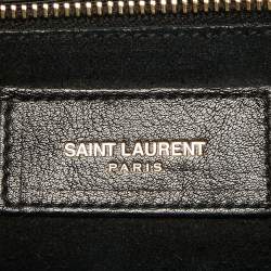 Saint Laurent Black Leather Small Classic Sac De Jour Tote
