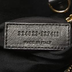 Saint Laurent Black Leather Small Classic Sac De Jour Tote