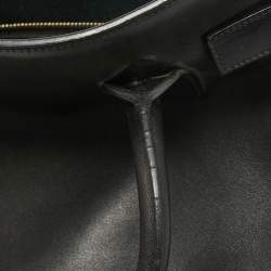 Saint Laurent Black Leather Small Classic Sac De Jour Tote