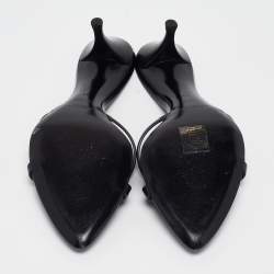 Saint Laurent Black Leather Carla Sandals Size 39