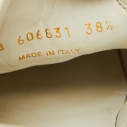 Pre Owned Saint Laurent Paris White Leather Court Classic Low Top Sneakers Size 38.5