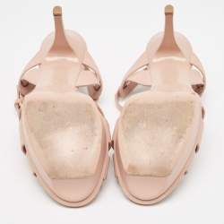 Saint Laurent Light Pink Leather Tribute Sandals Size 39