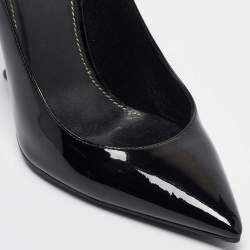 Pre Owned Saint Laurent Black Patent Leather Opyum Pumps Size 37