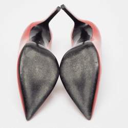 Pre Owned Saint Laurent Red Patent Leather Anja Pumps Size 39