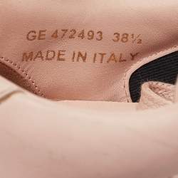 Pre Owned Saint Laurent Light Pink Leather Court SL/06 Sneakers Size 38.5