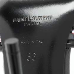 Saint Laurent Transparent Embellished PVC Slide Sandals Size 36