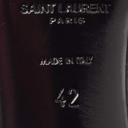 Pre Owned Saint Laurent Black Suede Pointed Toe D'orsay Pumps Size 42