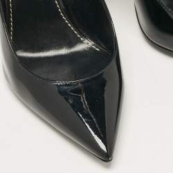 Pre Owned Saint Laurent Black Patent Leather Opyum Pumps Size 35