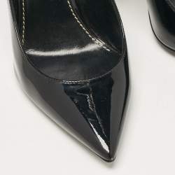 Pre Owned Saint Laurent Black Patent Leather Opyum Pumps Size 35