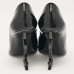 Pre Owned Saint Laurent Black Patent Leather Opyum Pumps Size 35