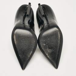 Pre Owned Saint Laurent Black Patent Leather Opyum Pumps Size 35