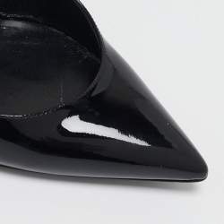 Saint Laurent Black Patent Leather Opyum Pointed Toe Pumps Size 36