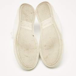 Pre Owned Saint Laurent White Leather Court Classic Sneakers Size 39