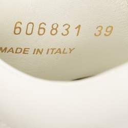 Pre Owned Saint Laurent White Leather Court Classic Sneakers Size 39