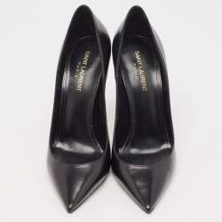Saint Laurent Black Leather Anja Pumps Size 39