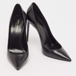 Saint Laurent Black Leather Anja Pumps Size 39